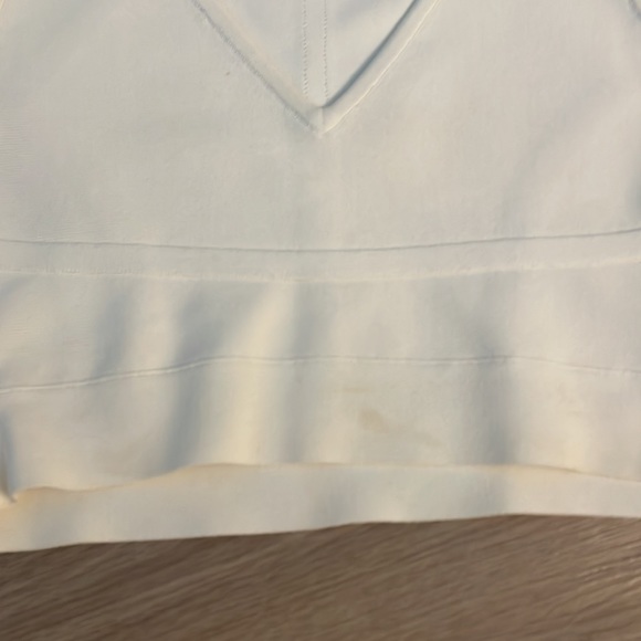 BCBGMAXAZRIA Bandage Bodycon Skirt Crop Top Set White Size Small - Picture 10 of 10